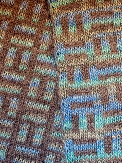40.13 Schal im Doppeltstricken/Doubleface/ Double –knit scarf DE+UK