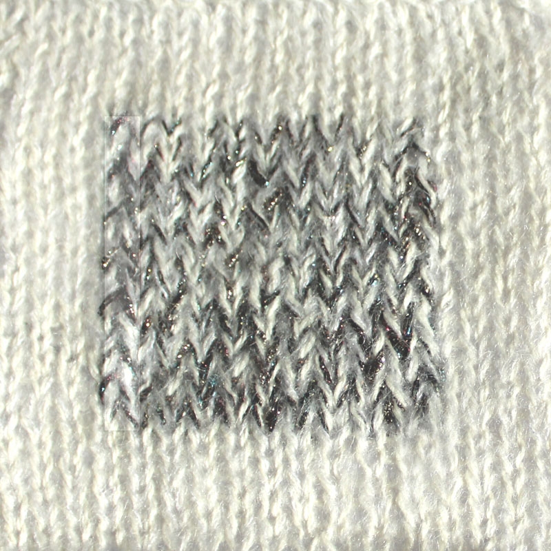 19.26 Poncho-Vest med glitrende firkanter