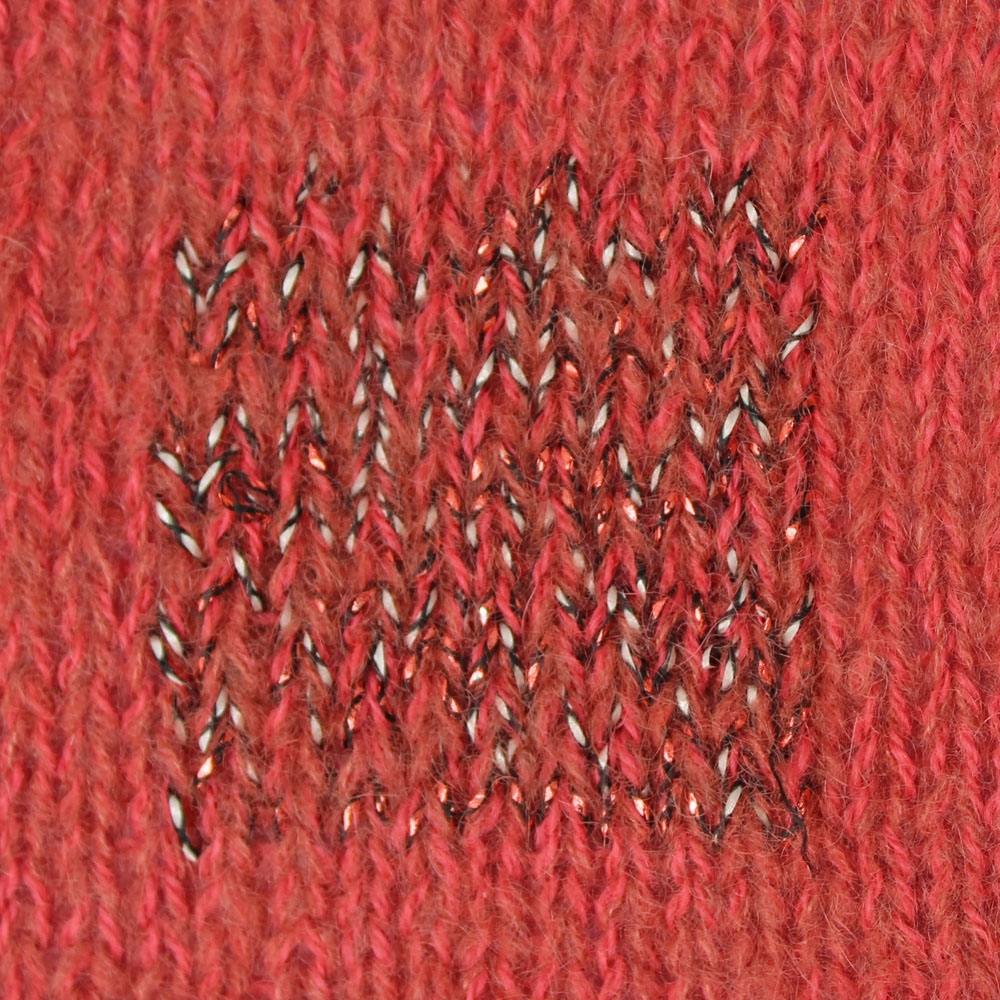 19.26 Poncho-Vest med glitrende firkanter
